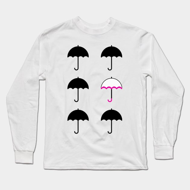 Umbrellas Long Sleeve T-Shirt by byebyesally